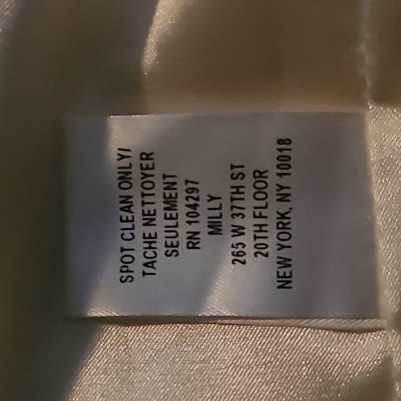 Milly New York Black White Lamb Leather Colorblock Sleeveless Mini Dress Size 8 - Picture 9 of 10